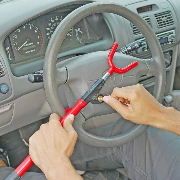 Canne Antivol Voiture bloque volant CarCane