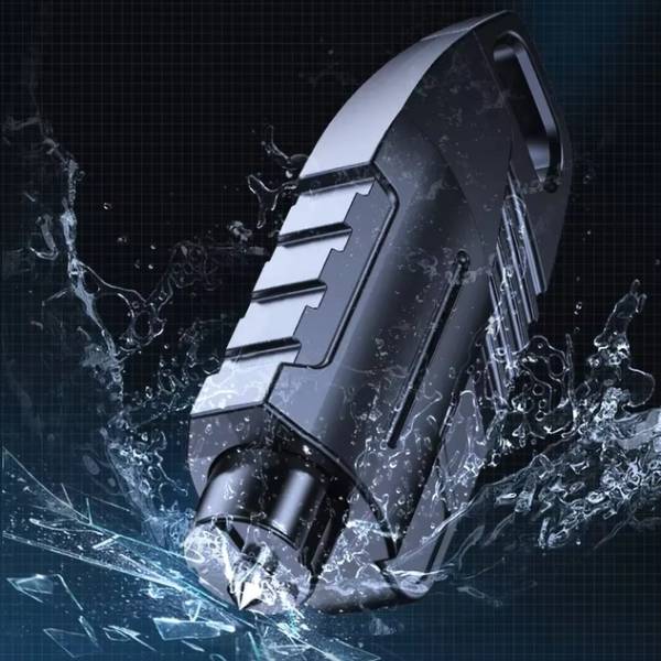 Coupe ceinture et brise vitre discret RescueClip