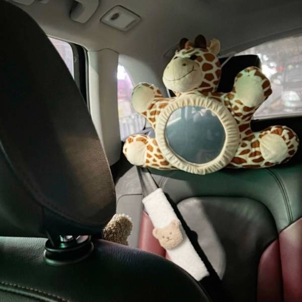Miroir voiture bébé girafe Girafou