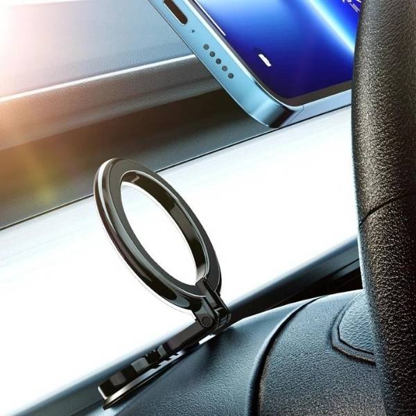 Support magnetique telephone voiture aluminium IronGrip