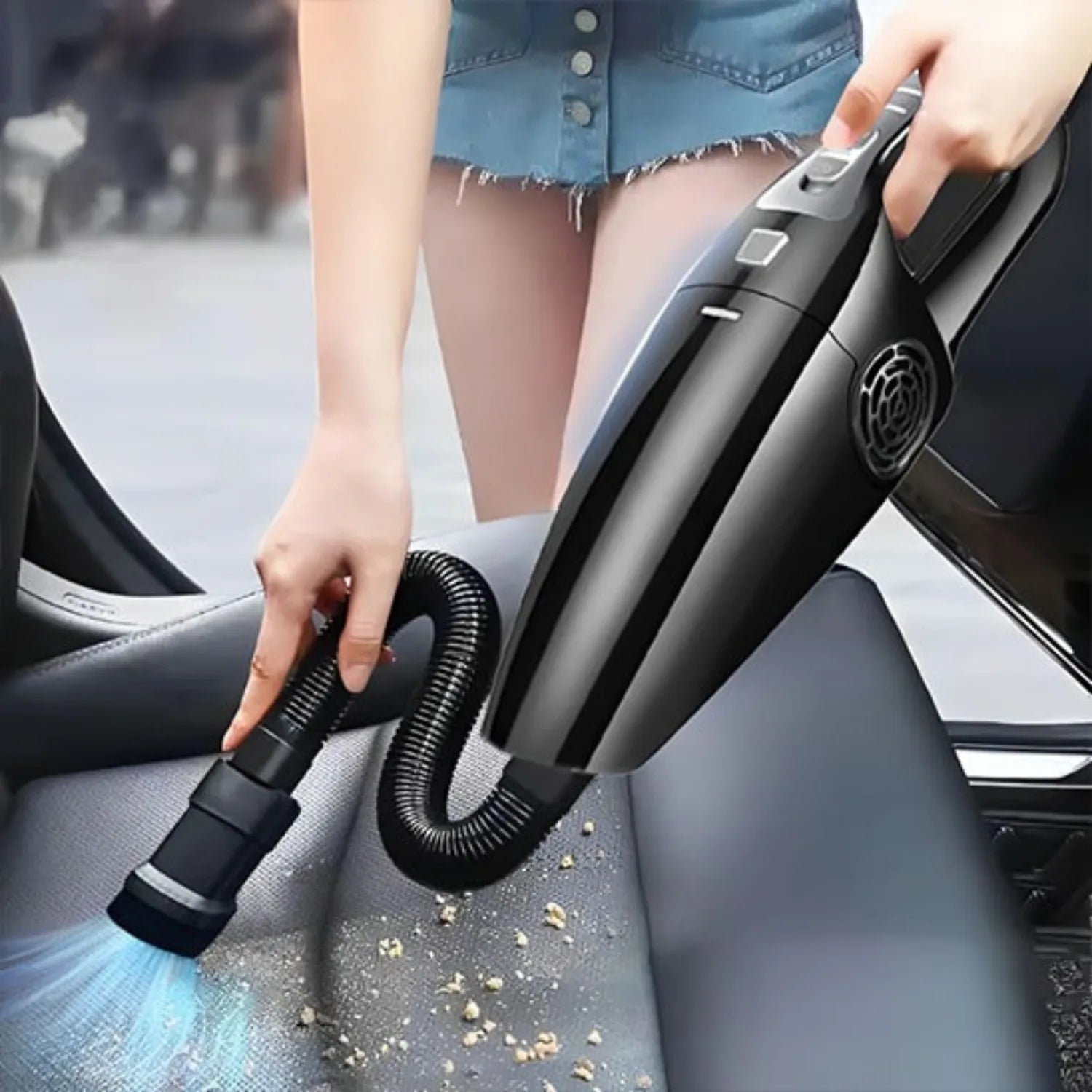 aspirateur voiture filaire 12v avec accessoires Typhoon