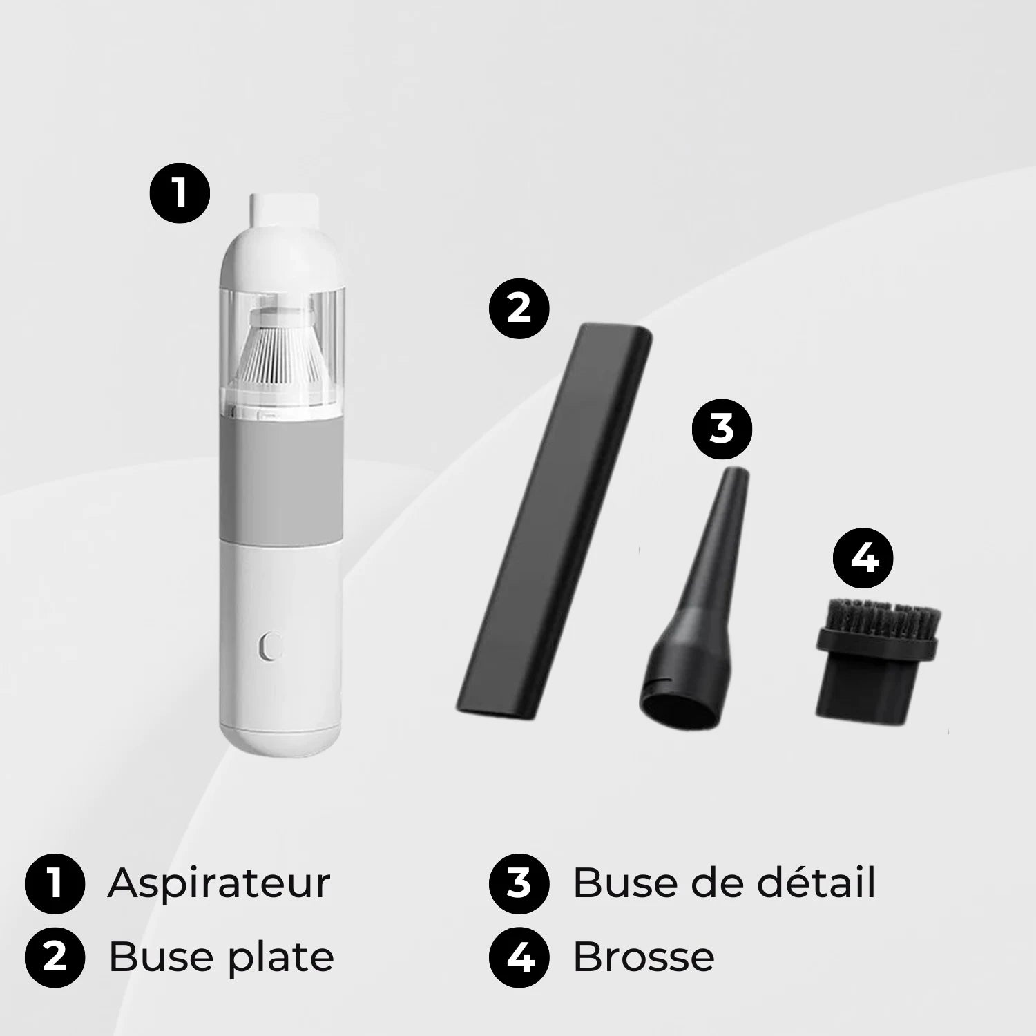 aspirateur voiture puissant accessoires TurboVac