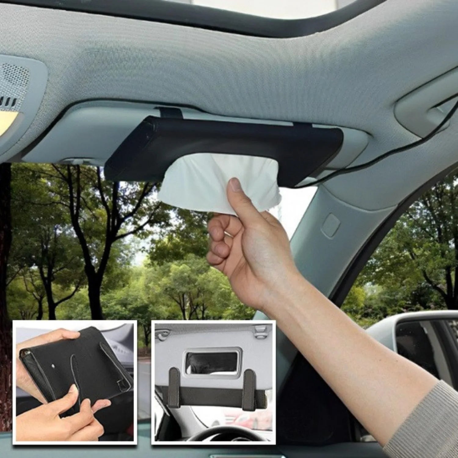 boite a mouchoirs pare soleil facile à installer SoftTouch