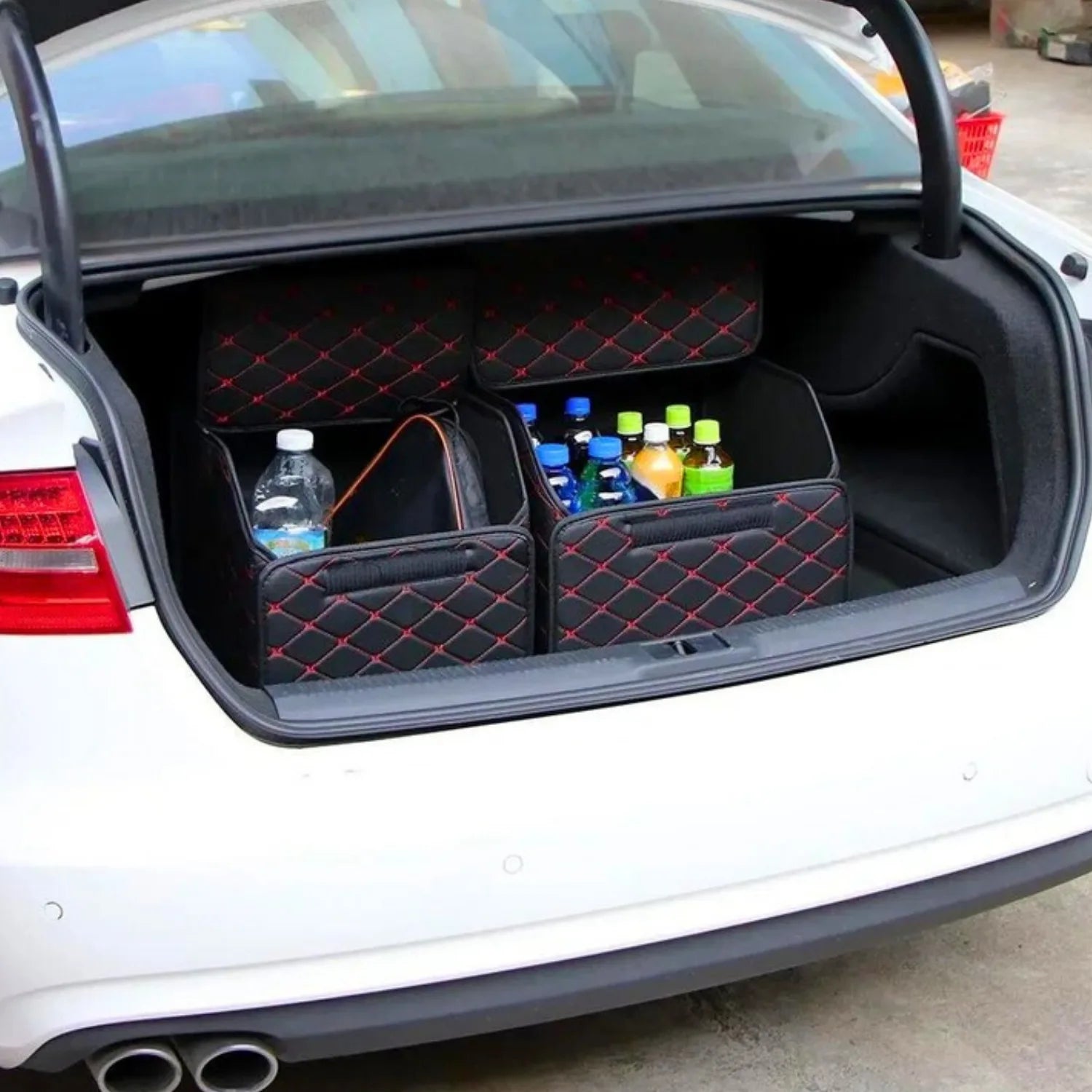 boite rangement voiture courses RedVault