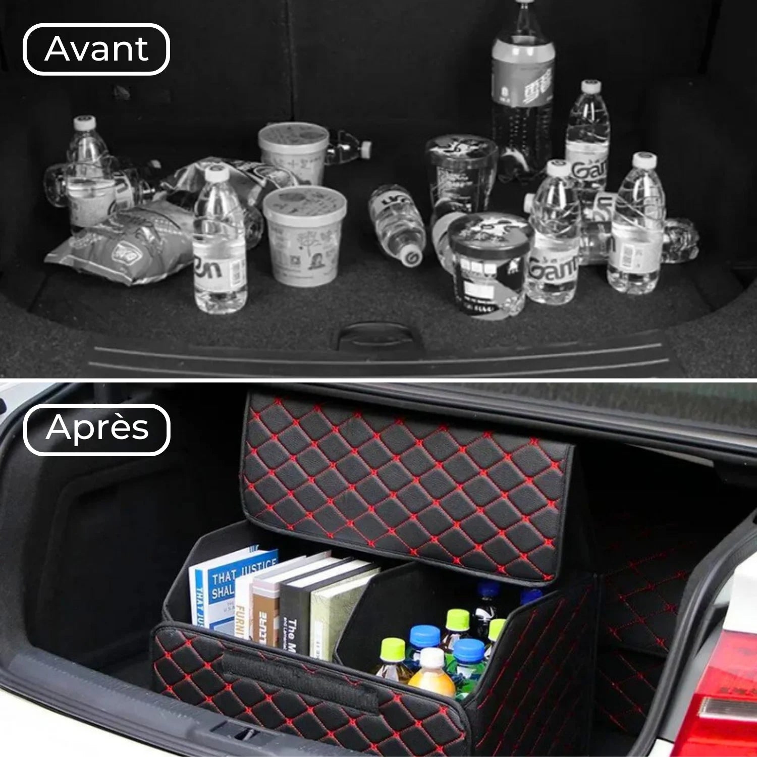 boite rangement voiture organisation RedVault