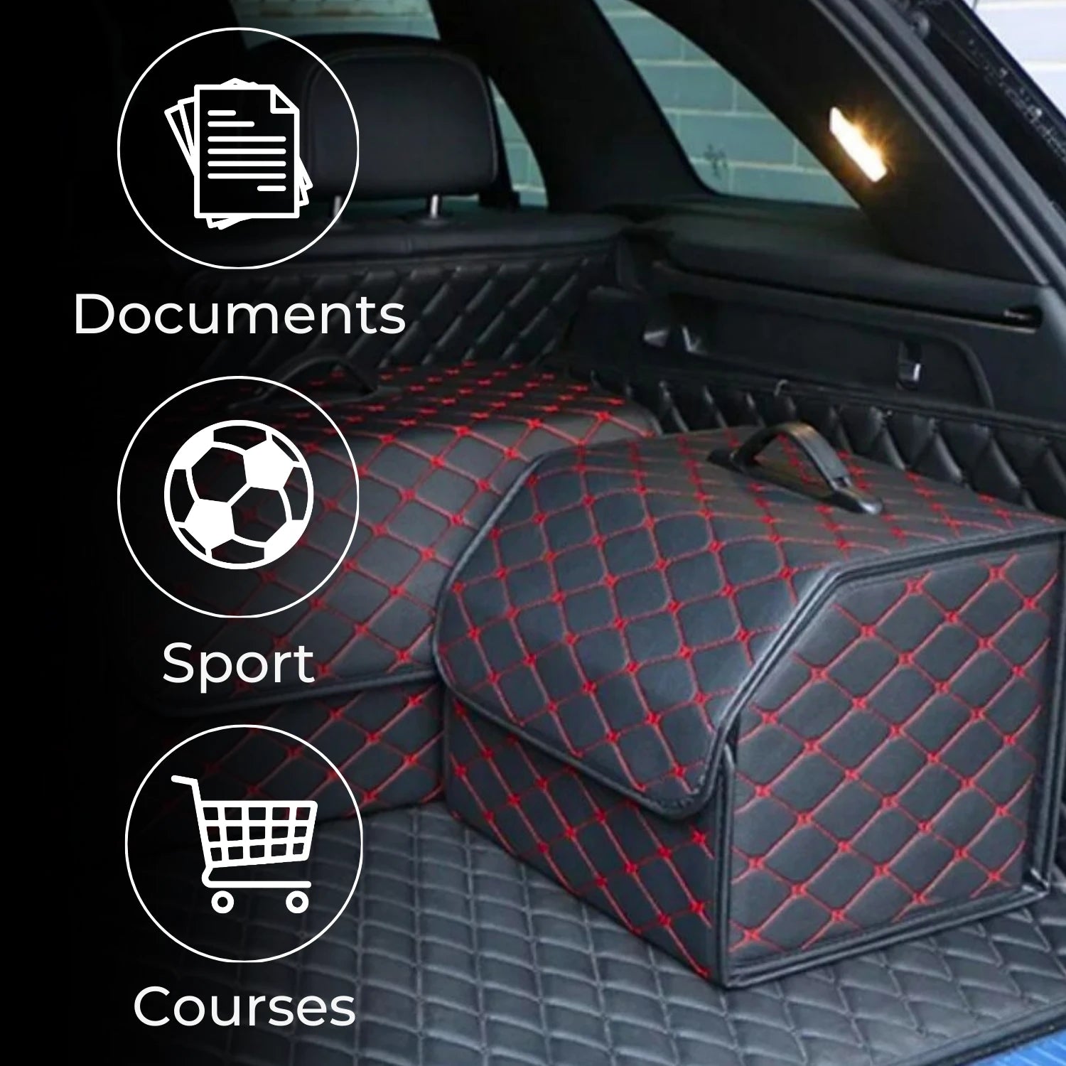 boite rangement voiture polyvalente RedVault