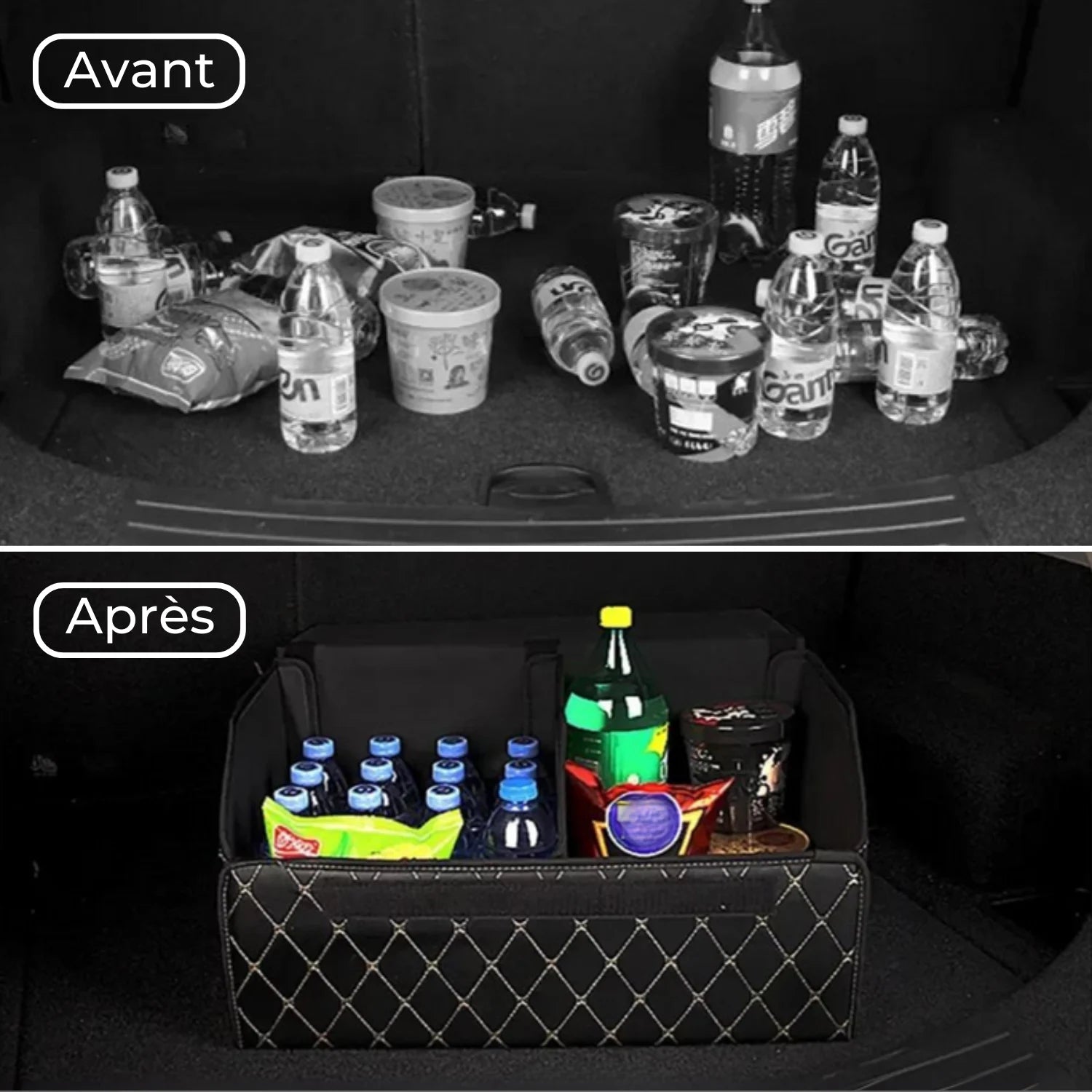 boite rangement voiture pratique GoldVault