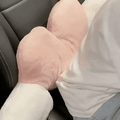coussin appui tete voiture LoveCush gif