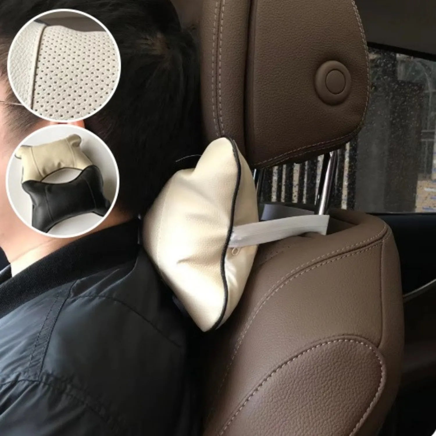 coussin appui tete voiture facile a installer CerSoft