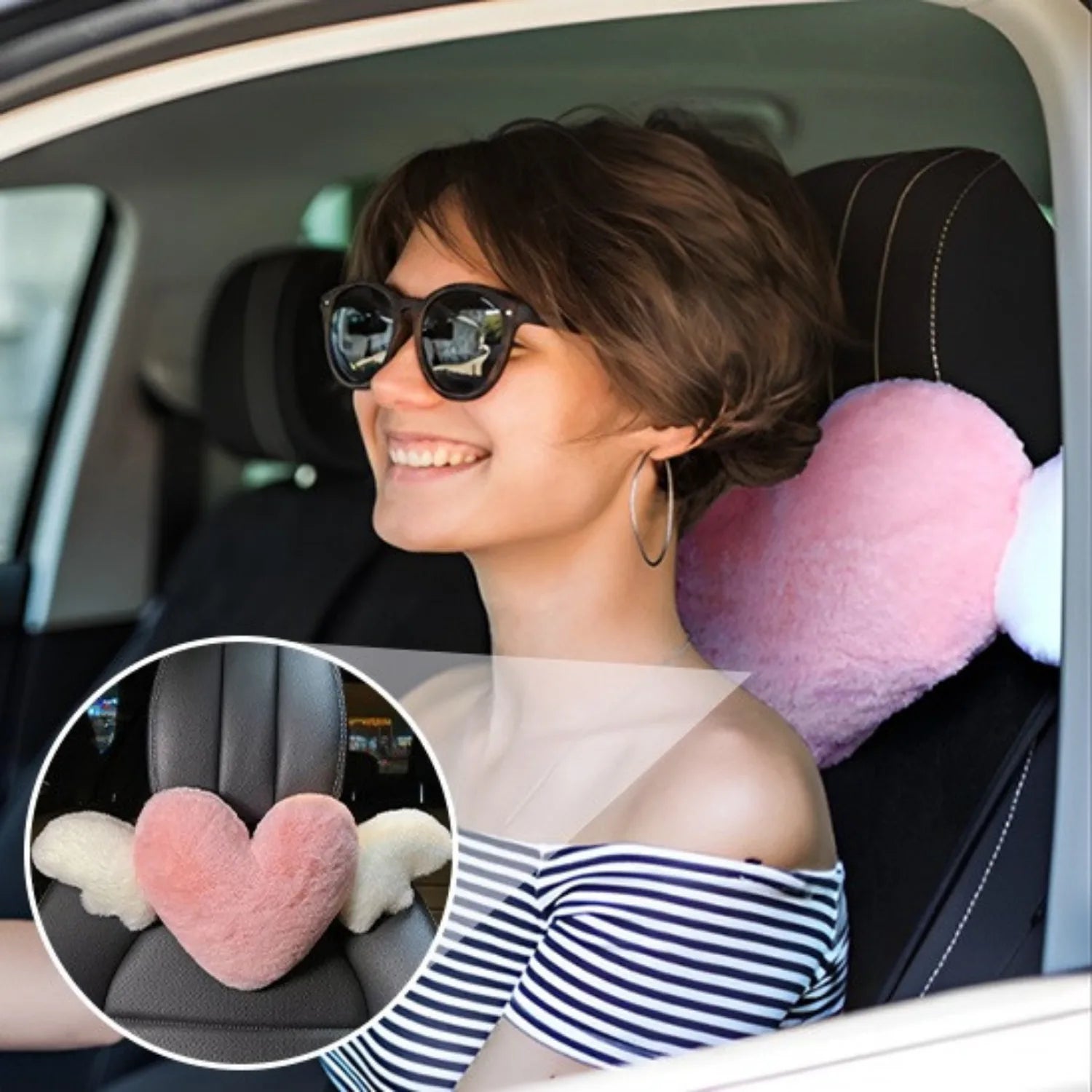 coussin appui tete voiture facile à installer LoveCush