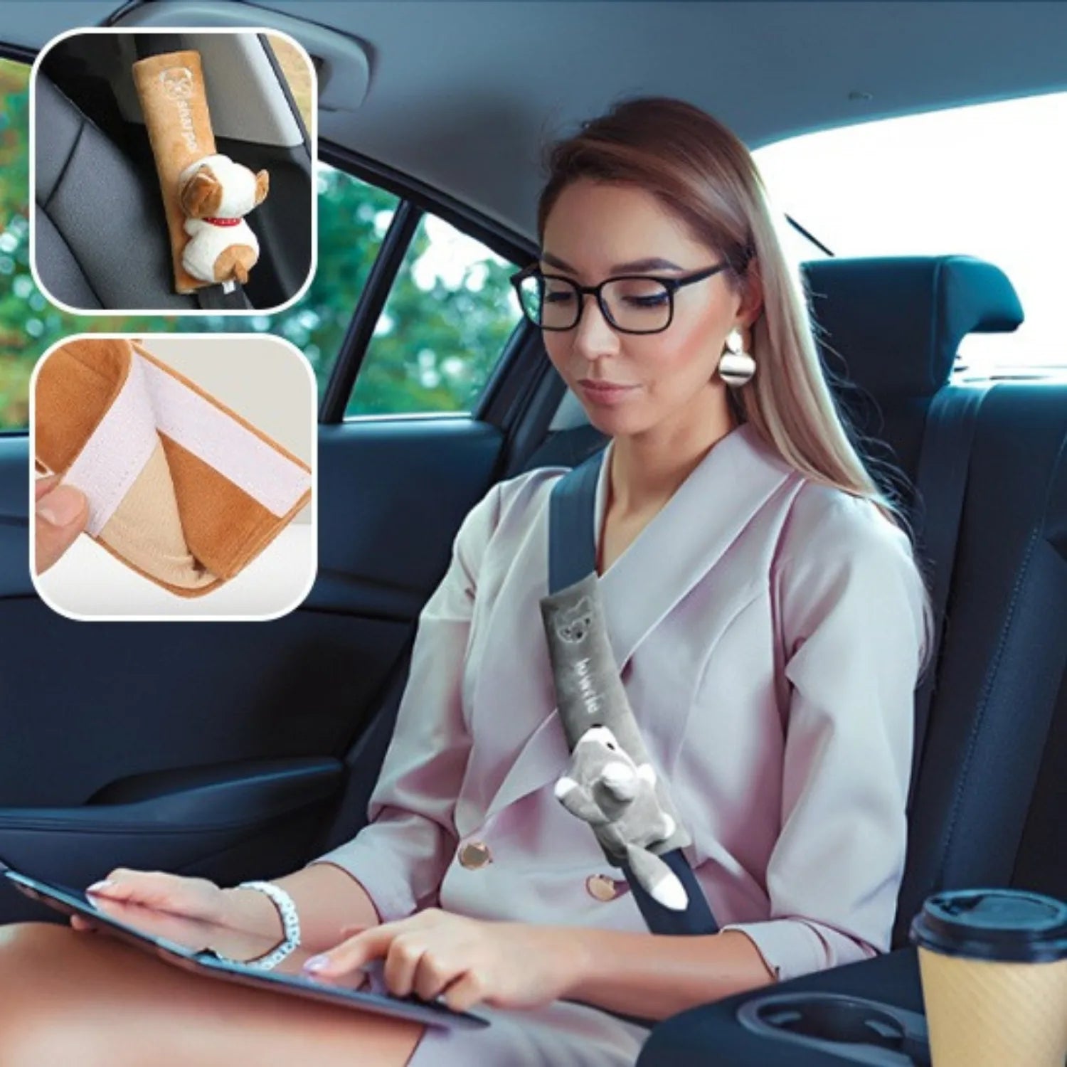 coussin ceinture voiture facile à laver Forest