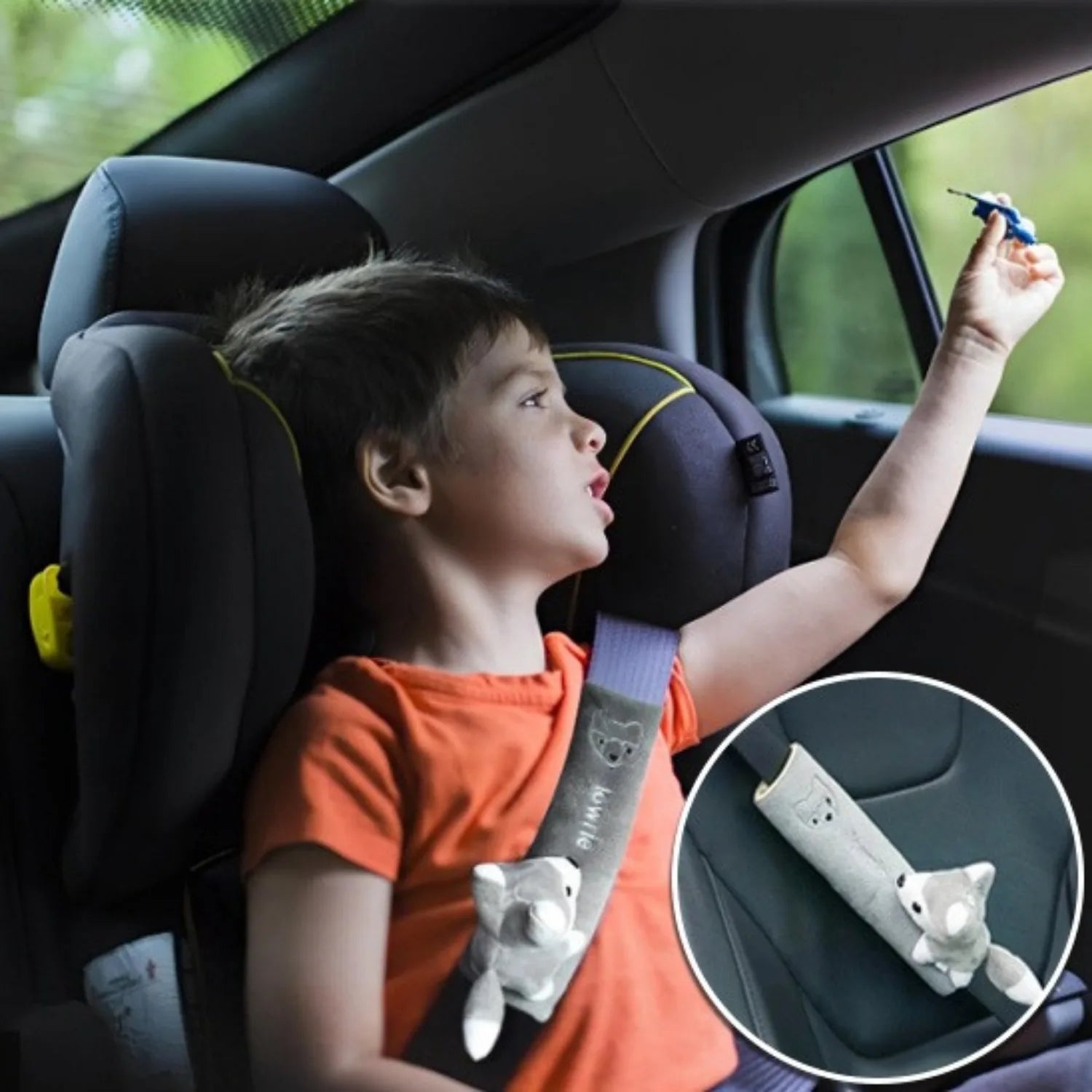 coussin ceinture voiture mignon enfants Forest