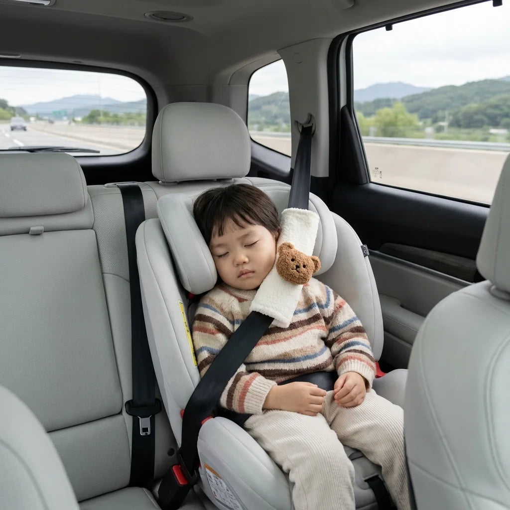 coussin ceinture voiture nounours Douceur Alpestre