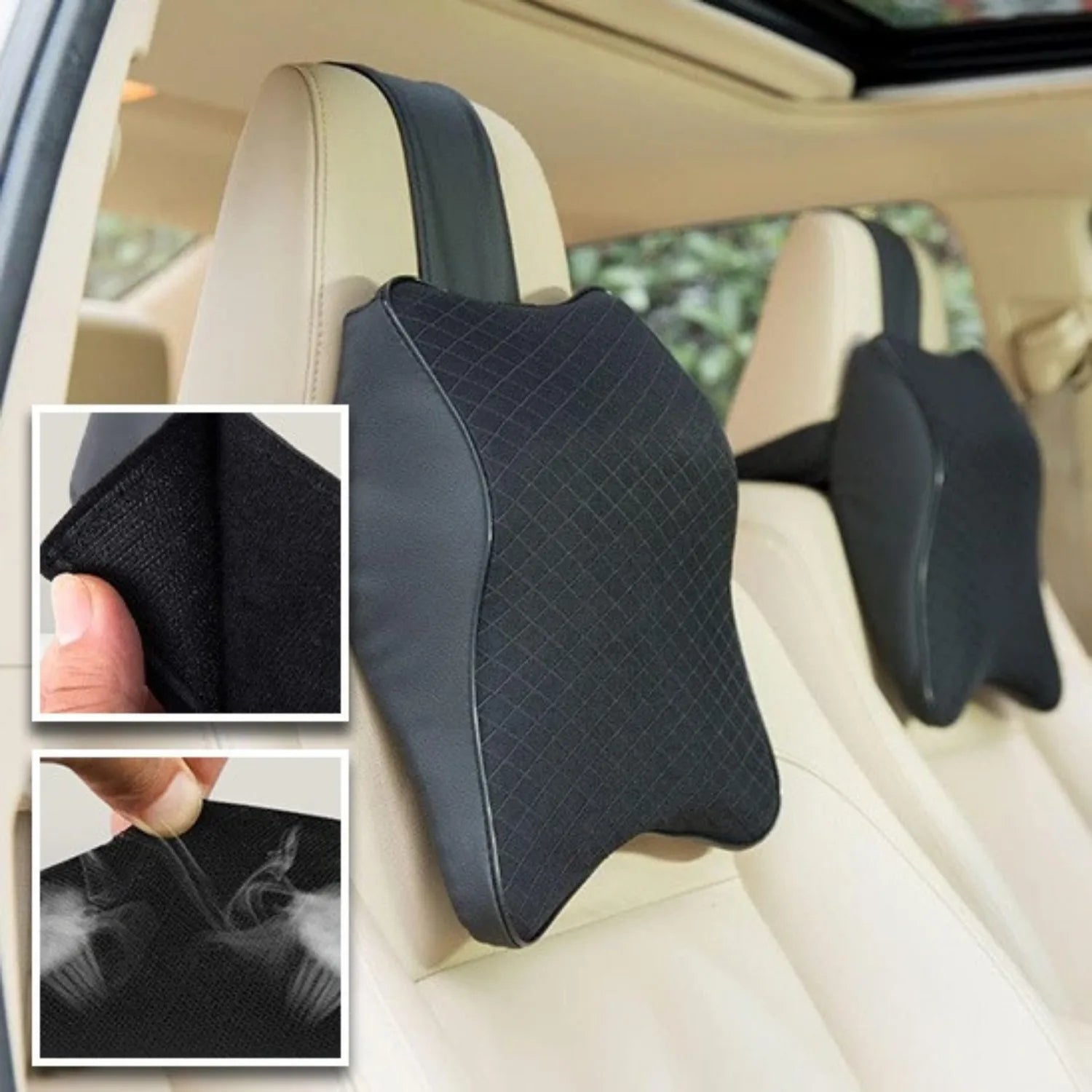 coussin cervical voiture installation simple ErgoLux