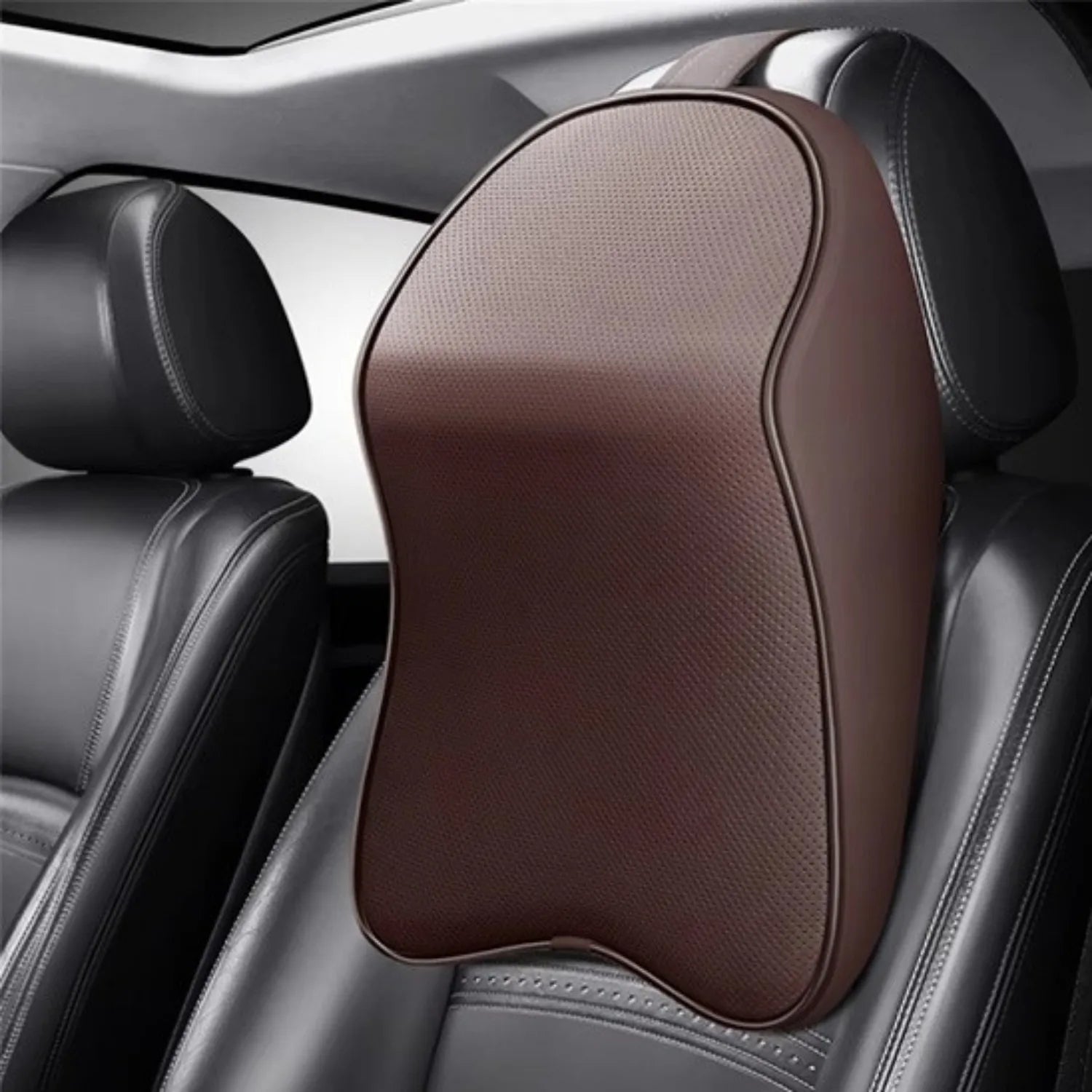 coussin cervical voiture marron EliteDrive