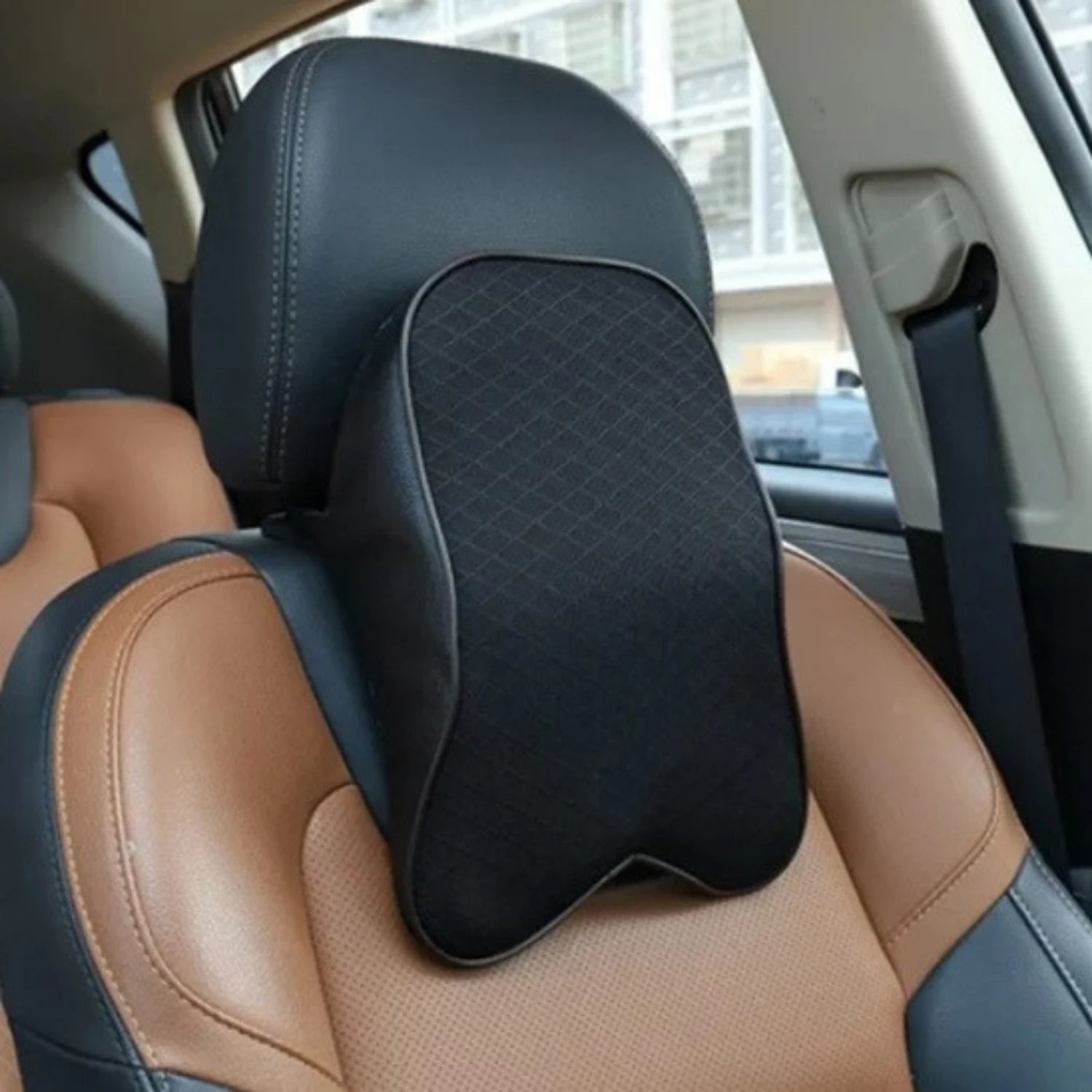 coussin cervical voiture noir ErgoLux