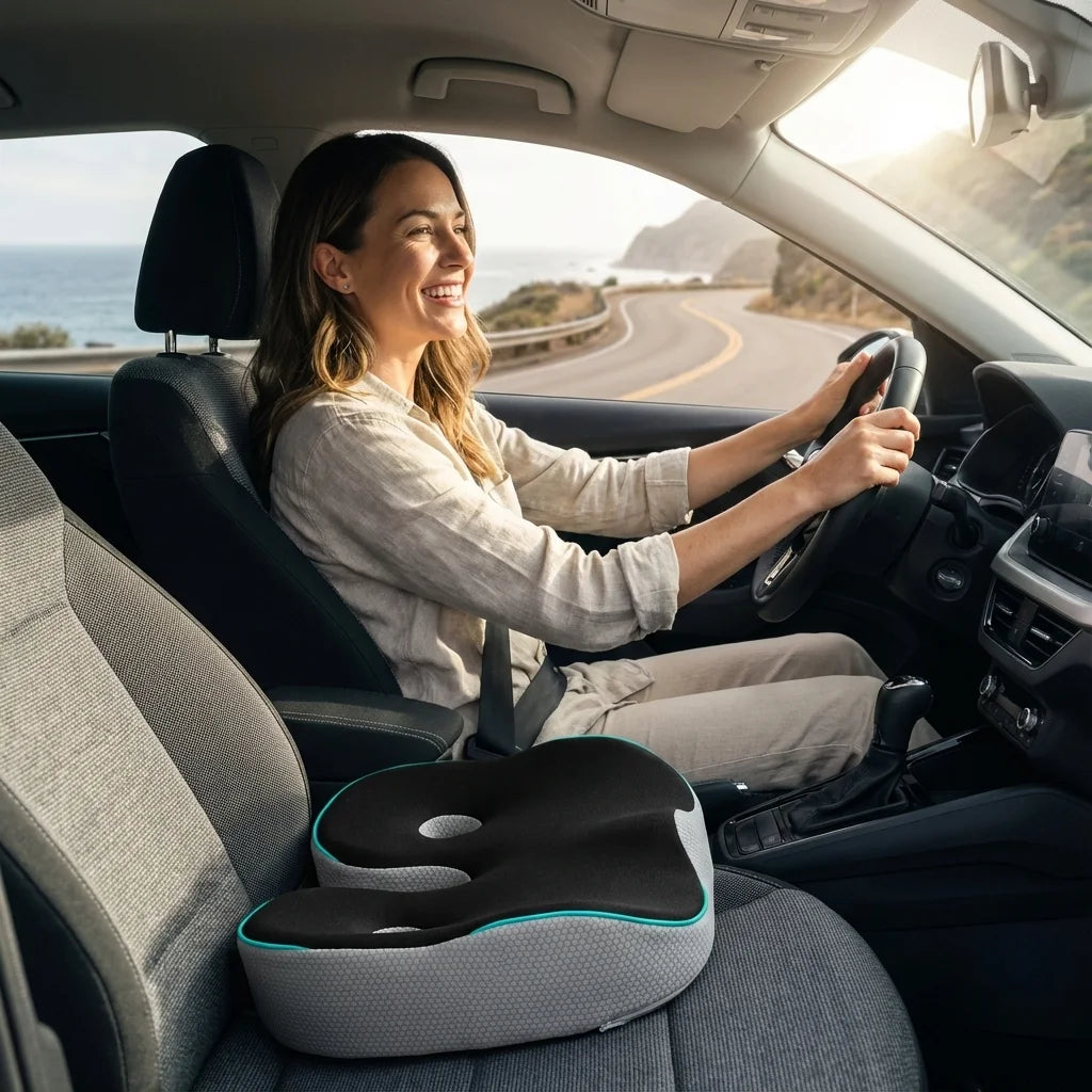 coussin ergonomique coccyx voiture soulagement rapide