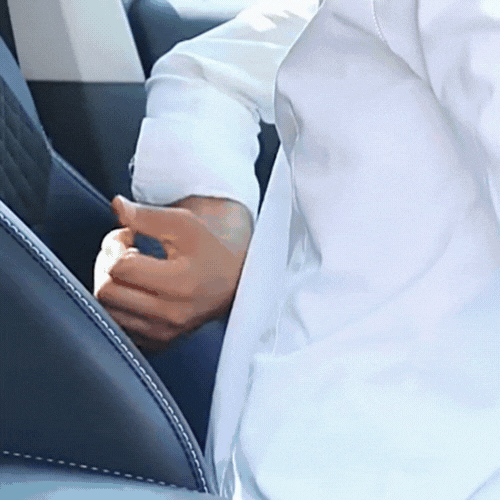 coussin ergonomique dos voiture MemoryLift gif