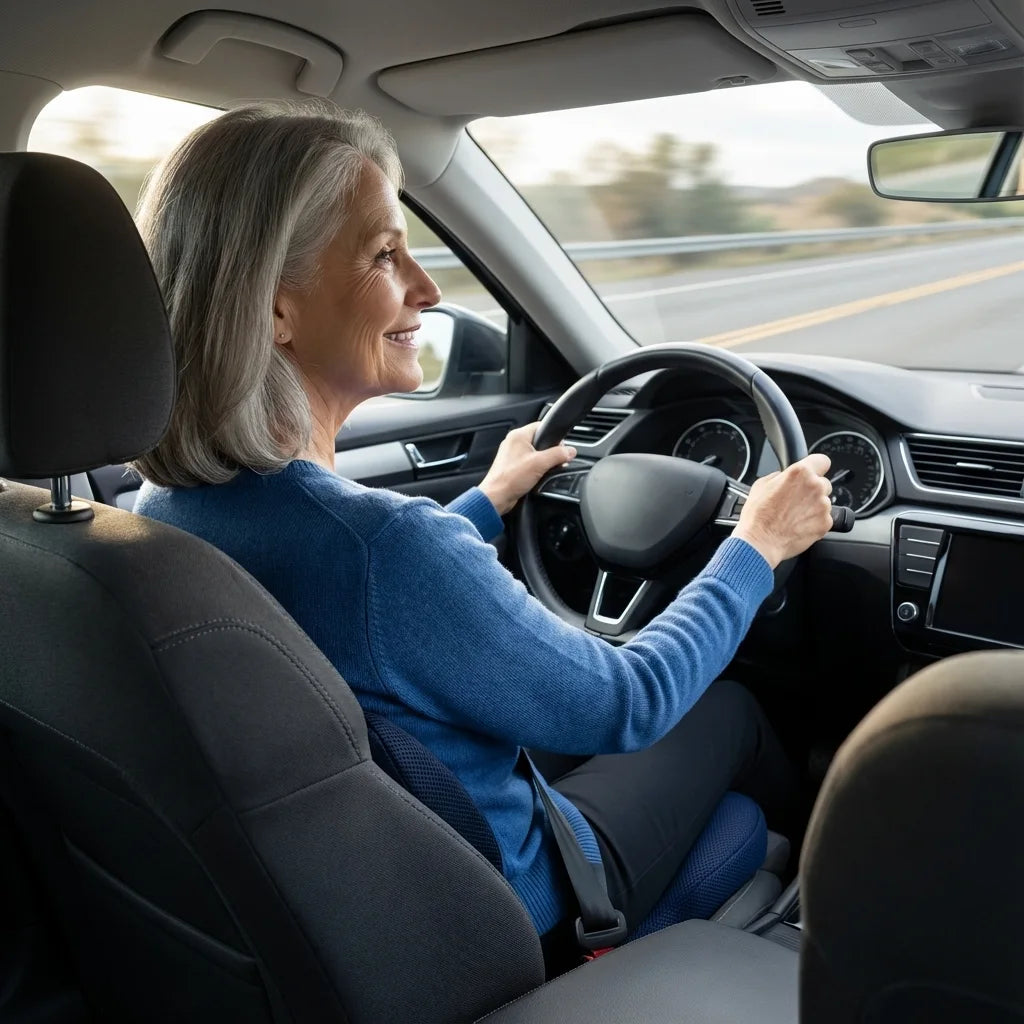 coussin ergonomique dossier senior voiture housse lavable