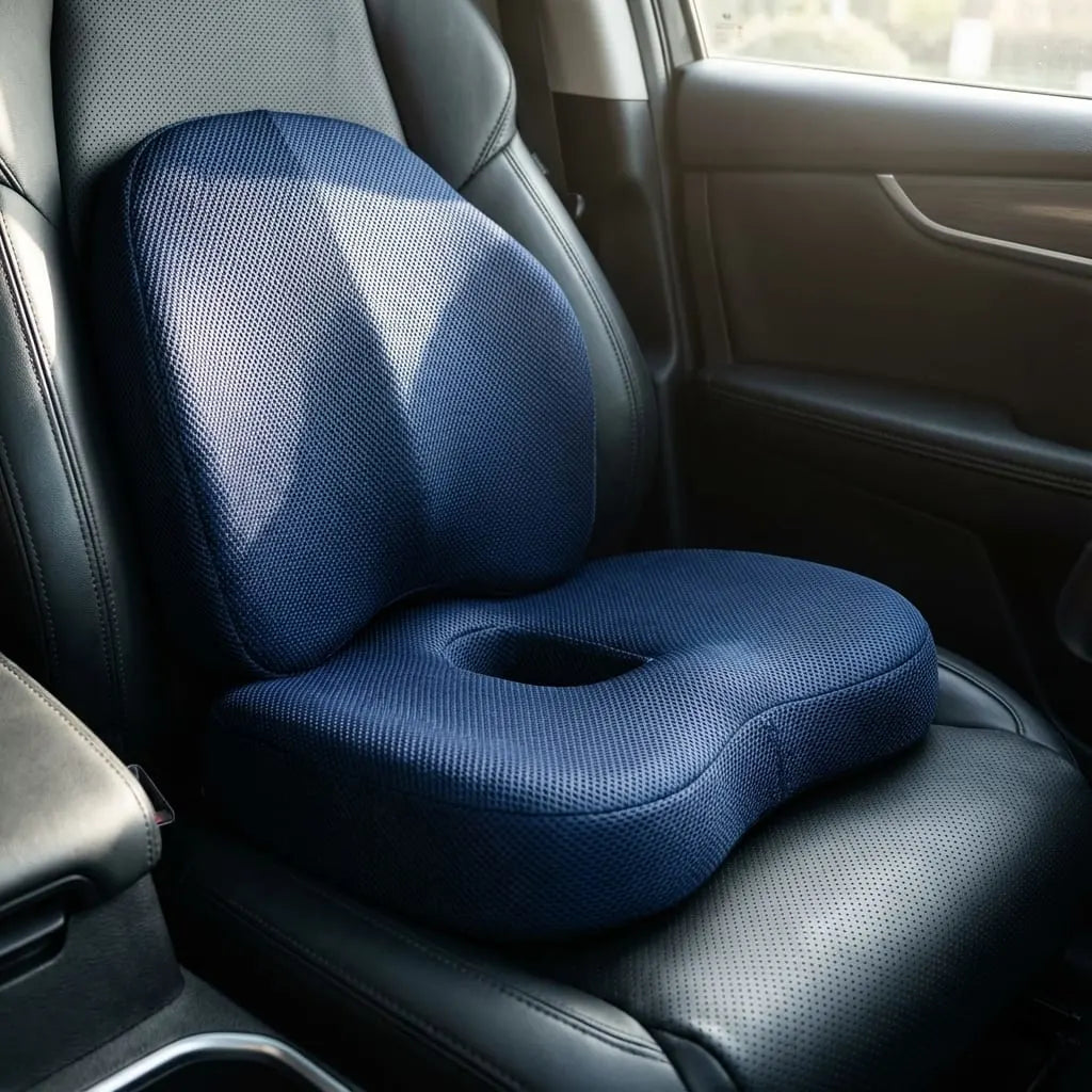 coussin ergonomique dossier senior voiture mousse mémoire forme