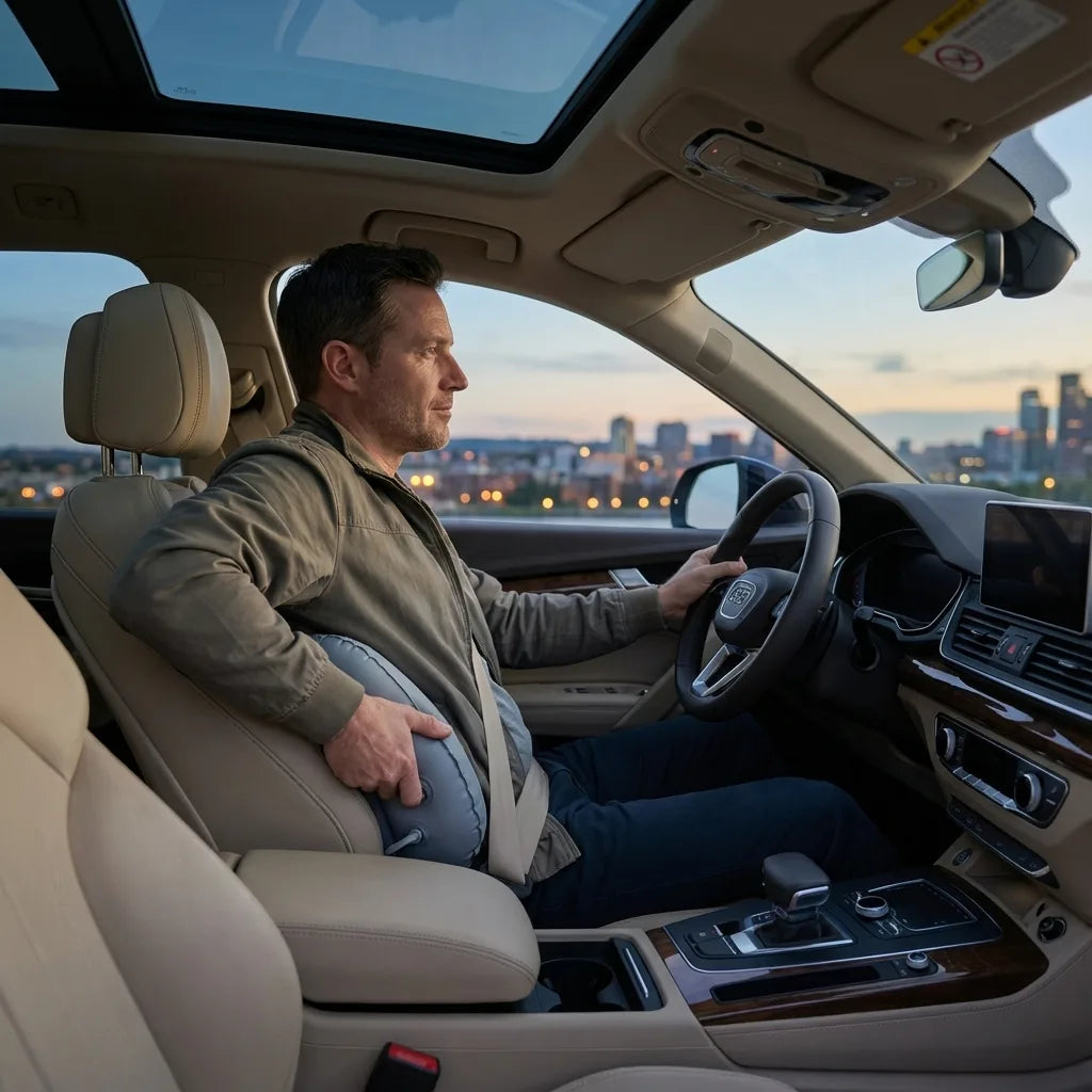 coussin lombaire voiture gonflable ergonomique portable