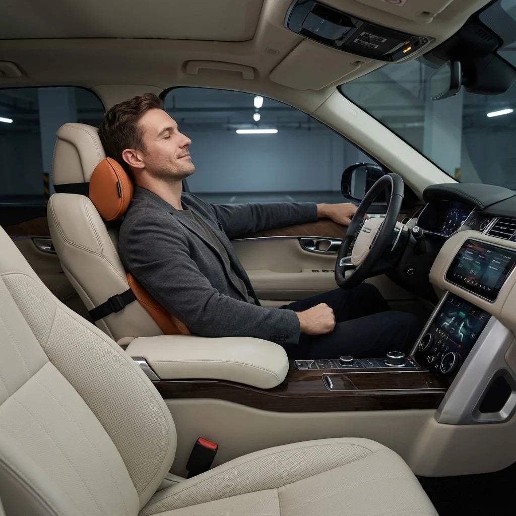 coussin lombaire voiture memoire de forme ergonomique innovant