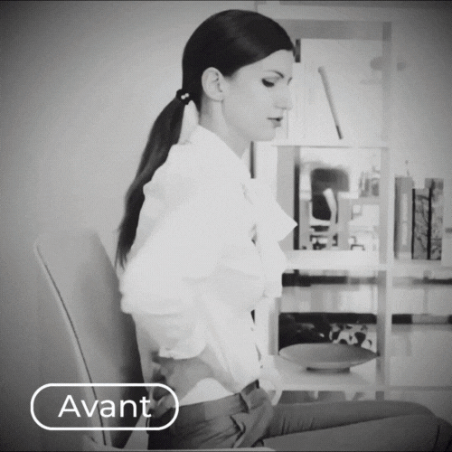 coussin mal de dos voiture BackSave gif