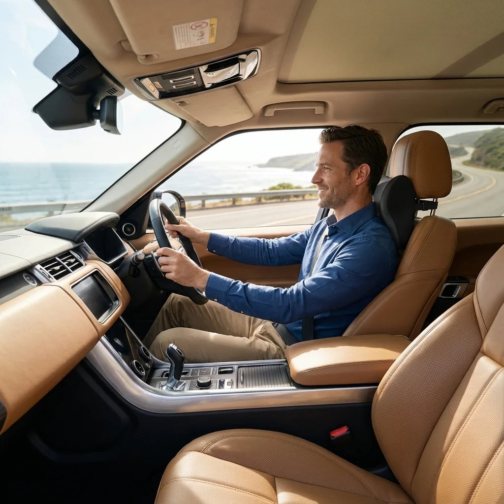 coussin nuque ergonomique et a memoire de forme voiture soutien optimal