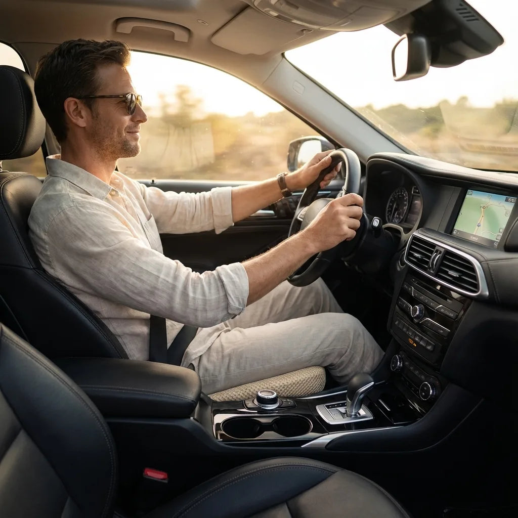 coussin rehausseur conducteur voiture élégance luxueuse