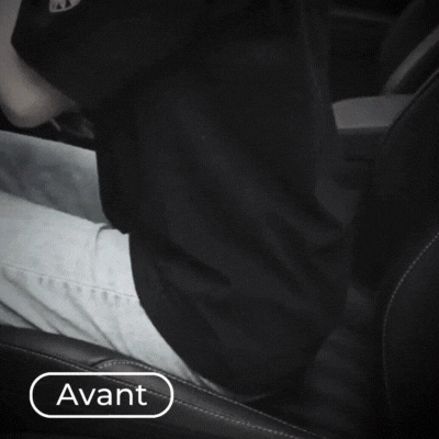 coussin sacrum voiture ErgoBoost gif demo