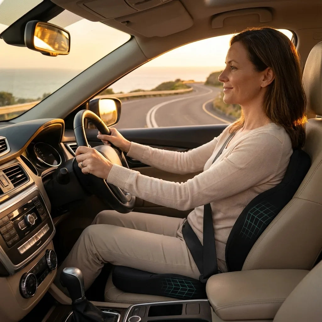 coussin soutien sciatique voiture léger transportable