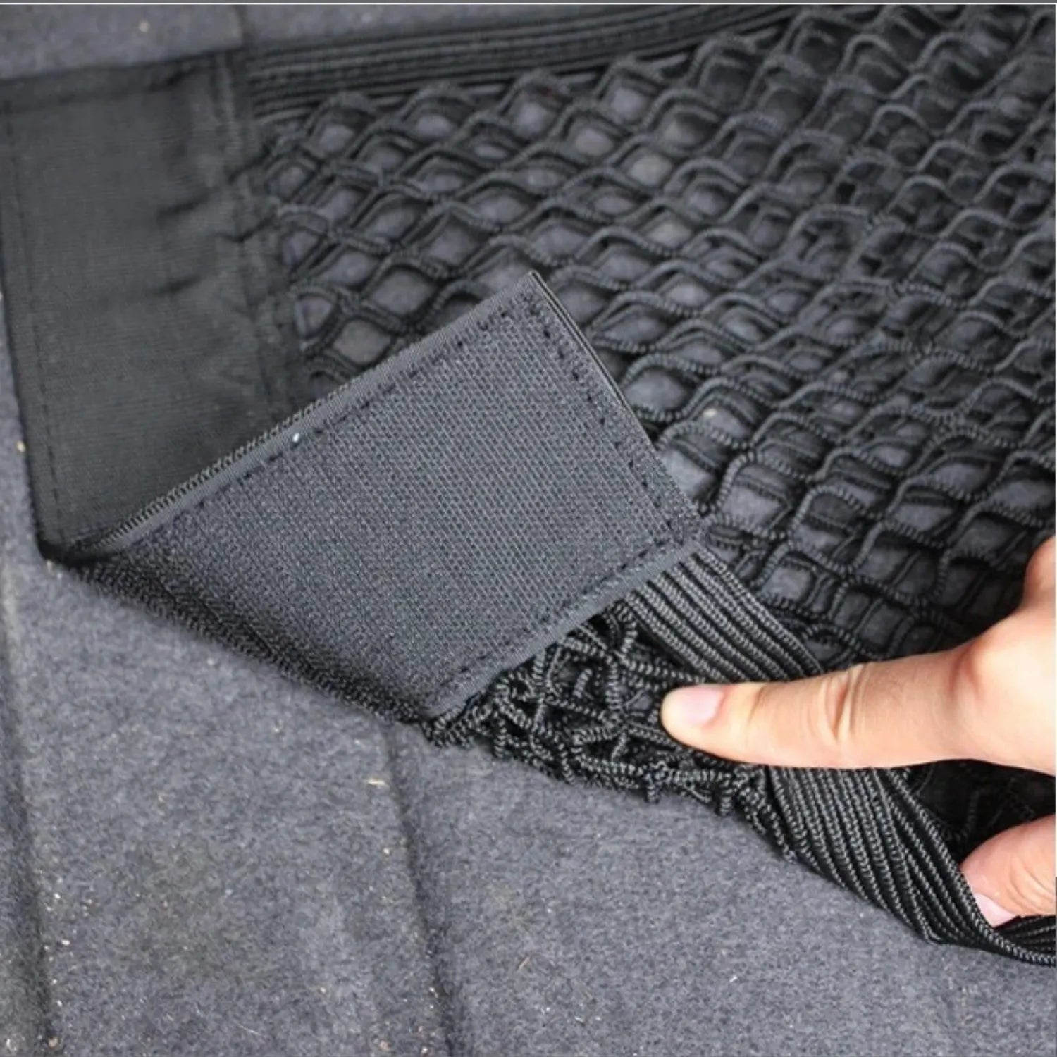 filet rangement coffre voiture installation rapide TrunkNet