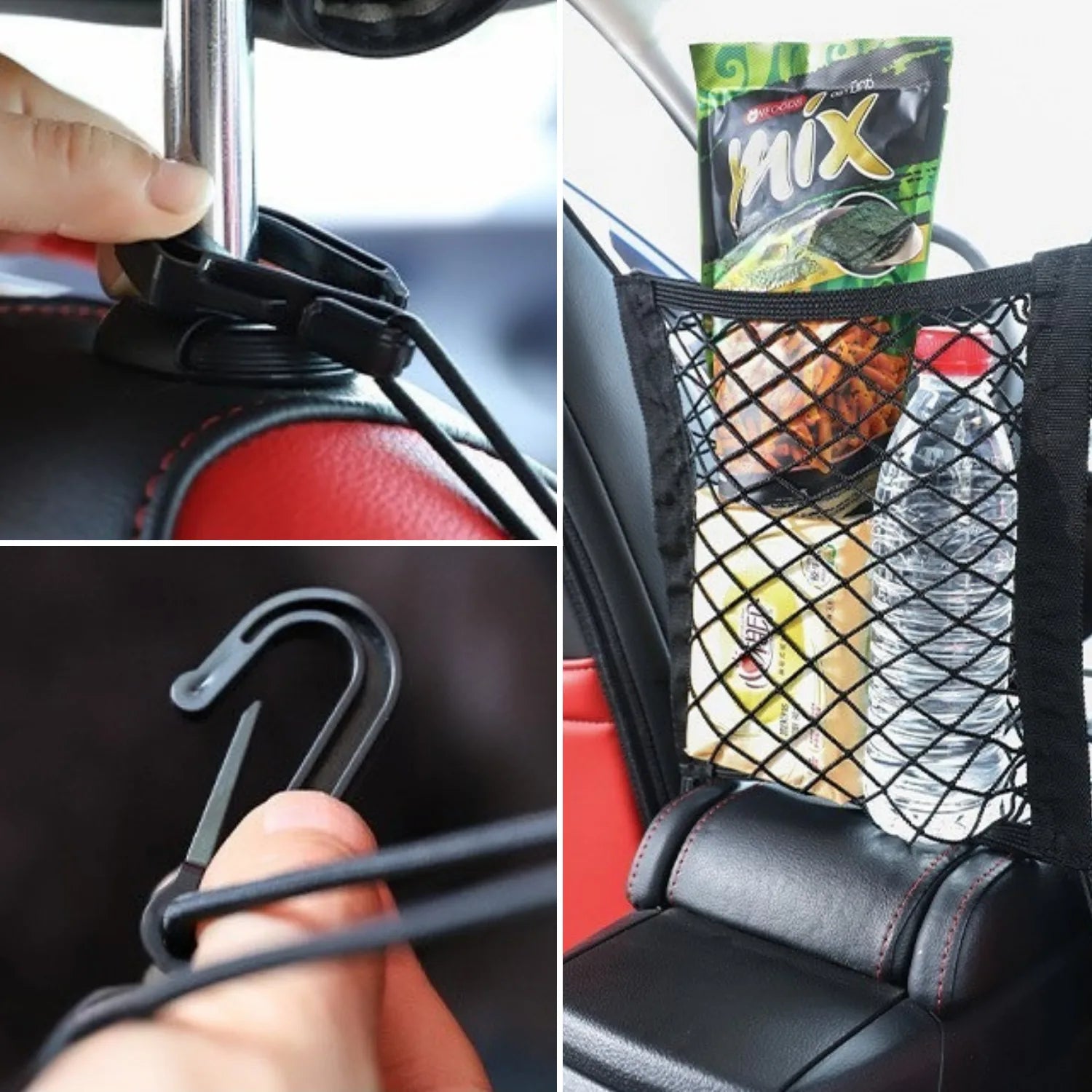 filet rangement sieges voiture installation rapide SeatNet