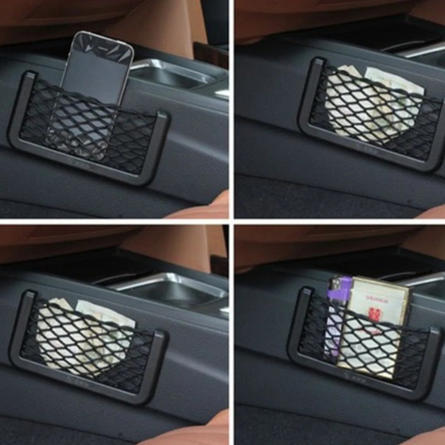 filet rangement telephone voiture polyvalent MeshPocket