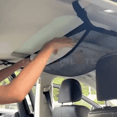 filet rangement toit voiture RoofNet gif