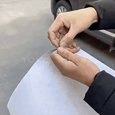 film pare soleil electrostatique voiture SunFilm gif