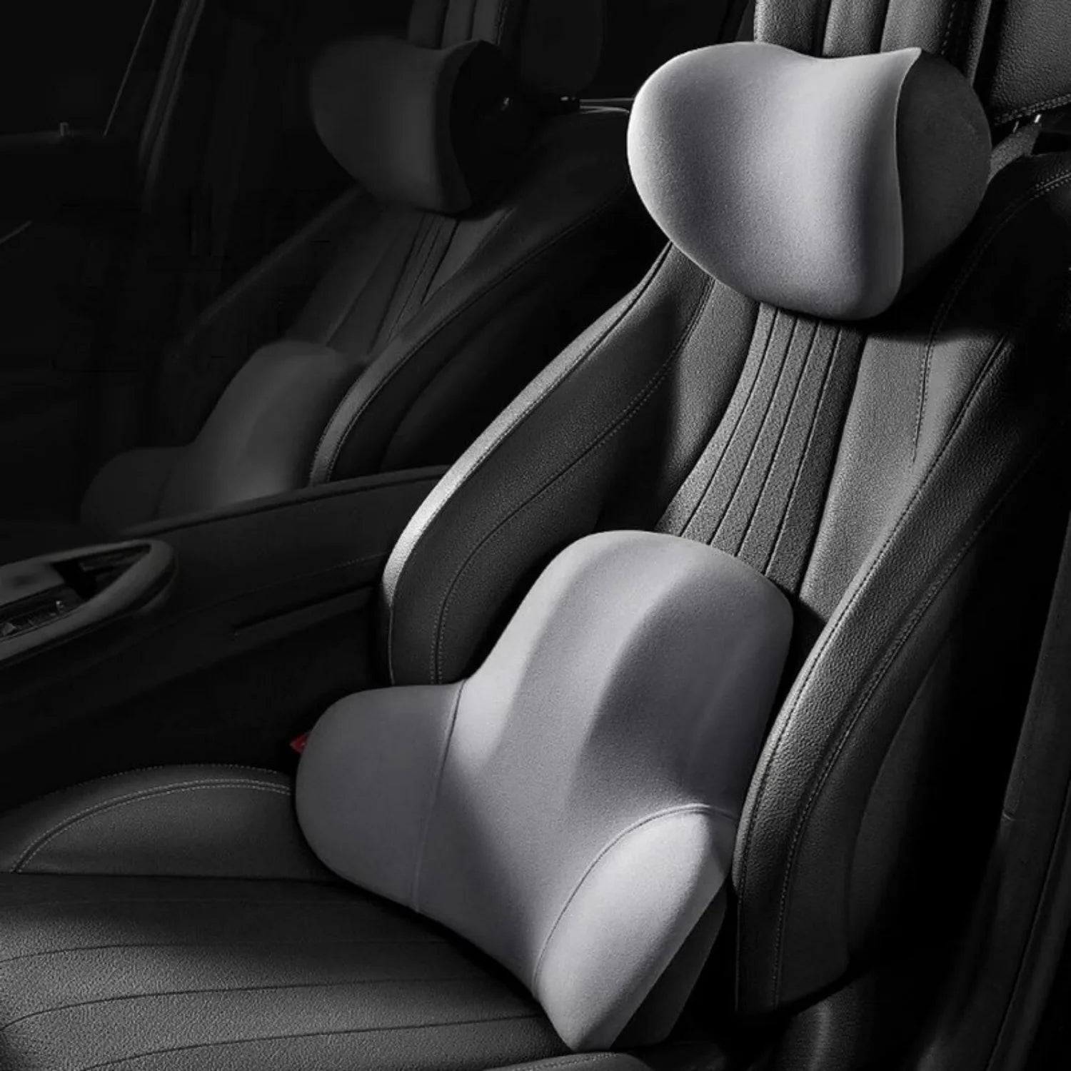 kit lombaires et cervicales voiture gris LumbarFit