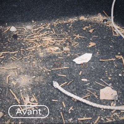 mini aspirateur voiture sans fil DustFlash gif