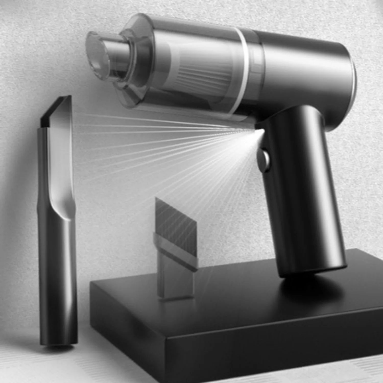 mini aspirateur voiture sans fil led CleanDrive