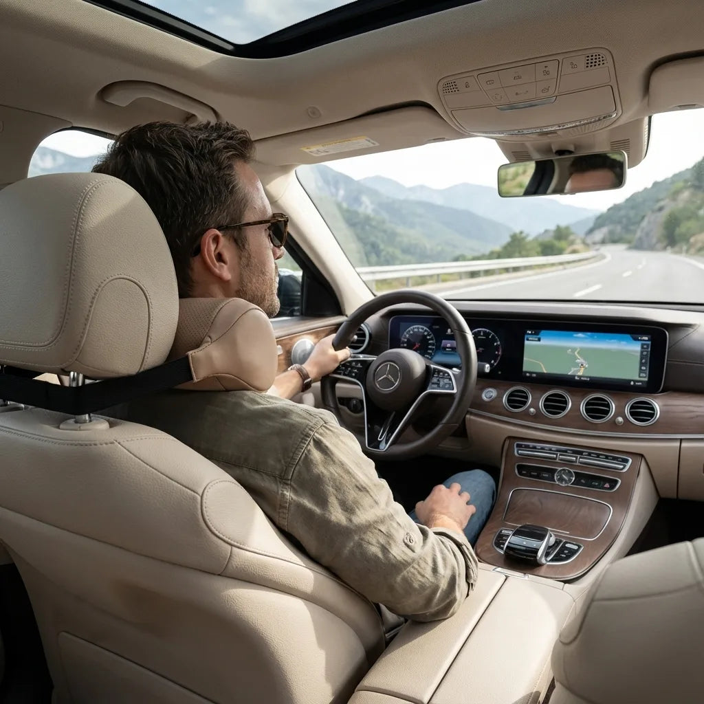 oreiller appui tete voiture ergonomique luxe