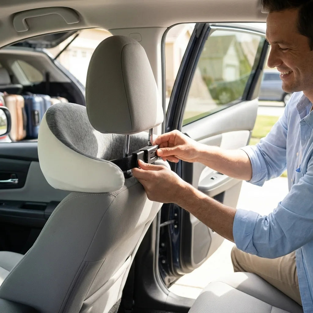 oreiller de voyage voiture ergonomique U