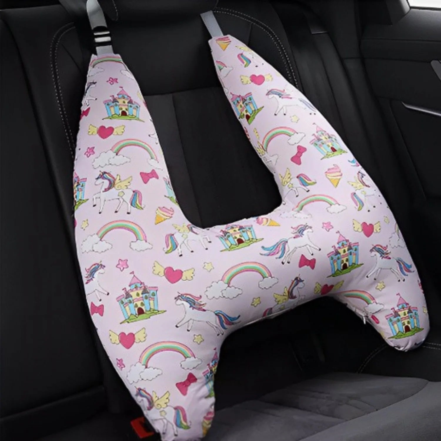 oreiller voiture enfant licorne CozyPill