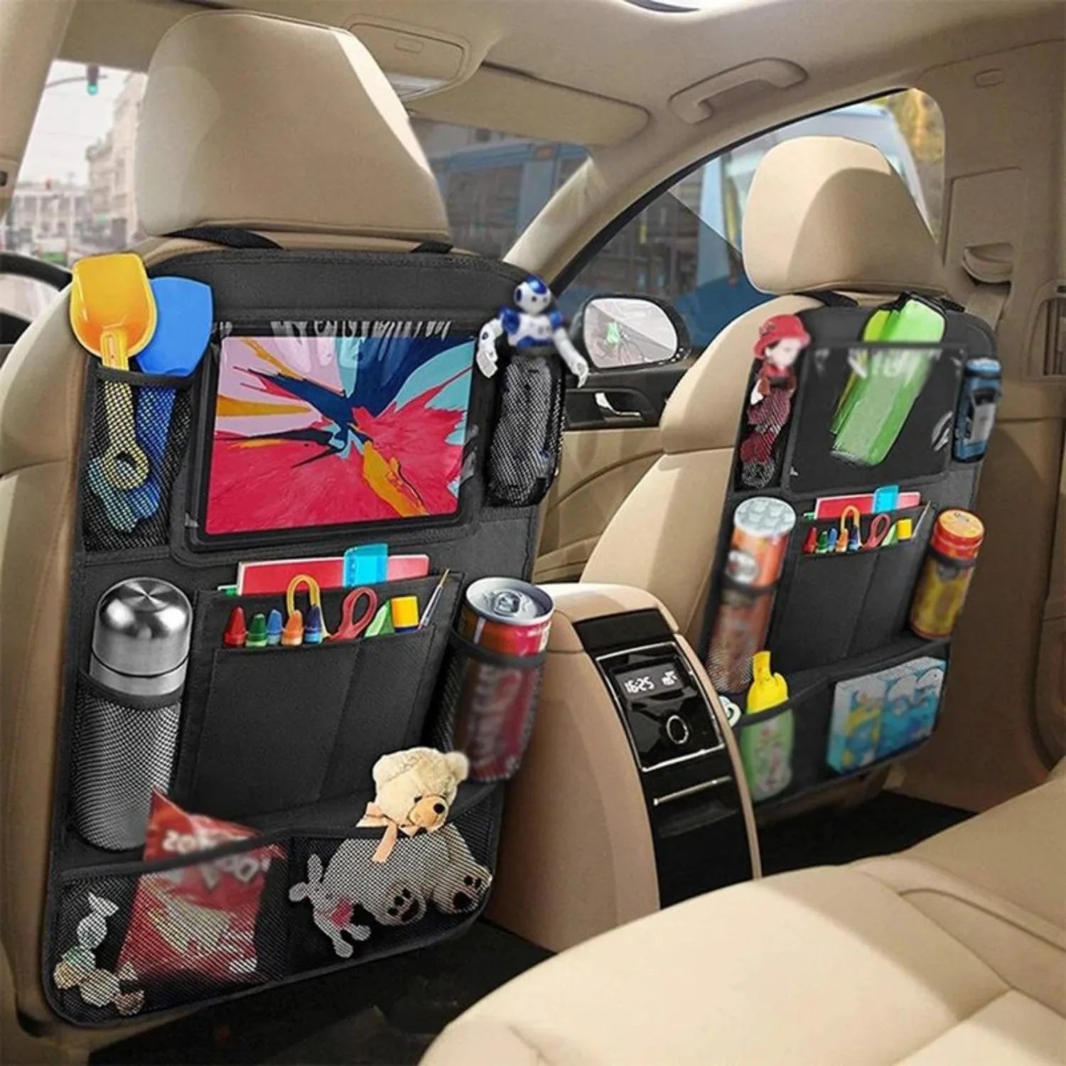 organisateur siege voiture enfant double BackPack