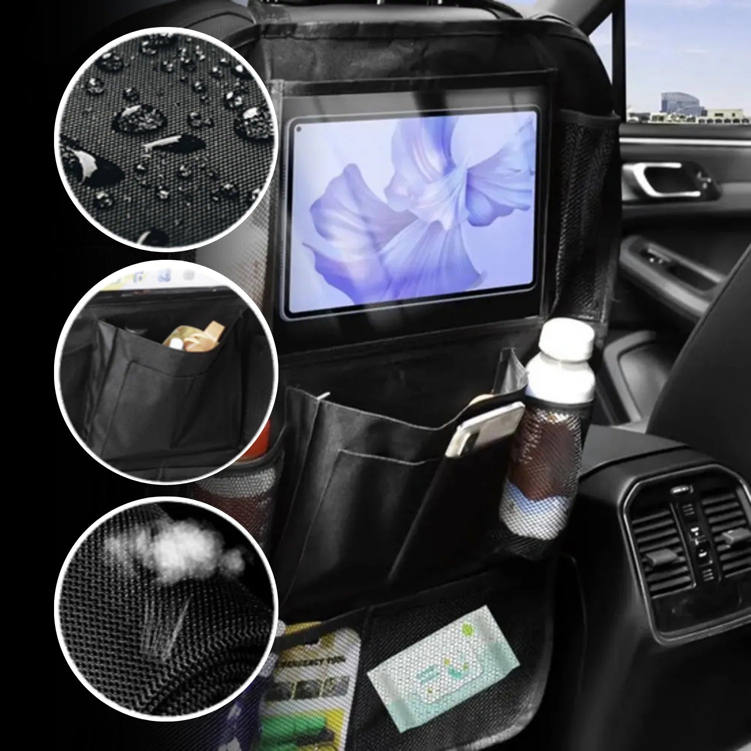 organisateur siege voiture enfant lavable en machine BackPack