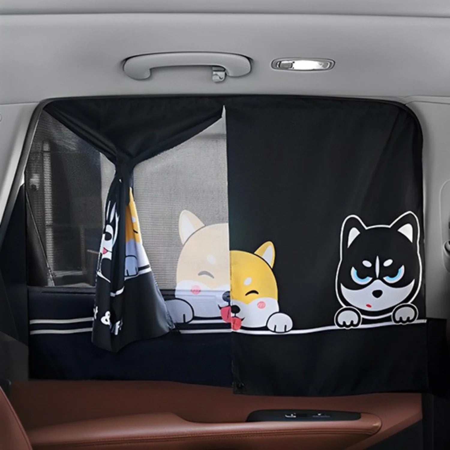 pare soleil moustiquaire bebe magnetique noir