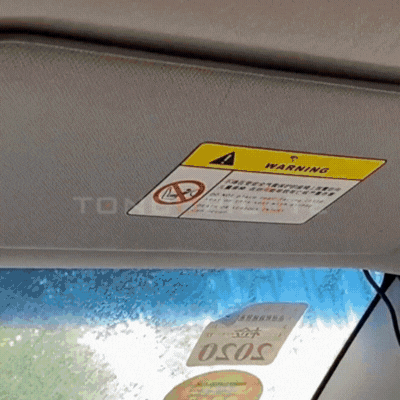 pare soleil retractable voiture CoolGuard gif