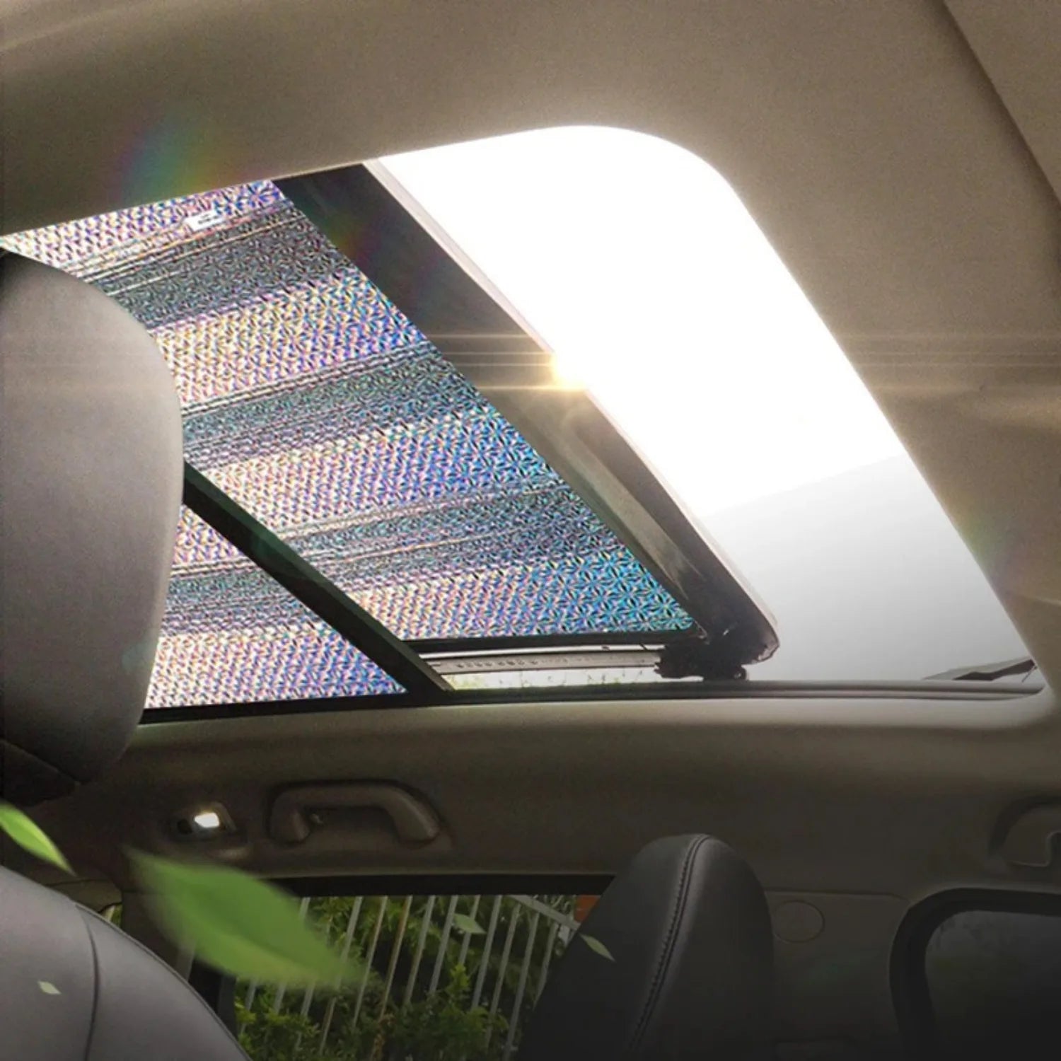 pare soleil toit ouvrant voiture universel SunSky