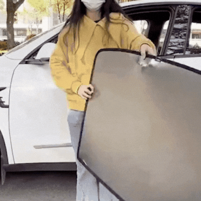 pare soleil toit tesla ShadeX gif