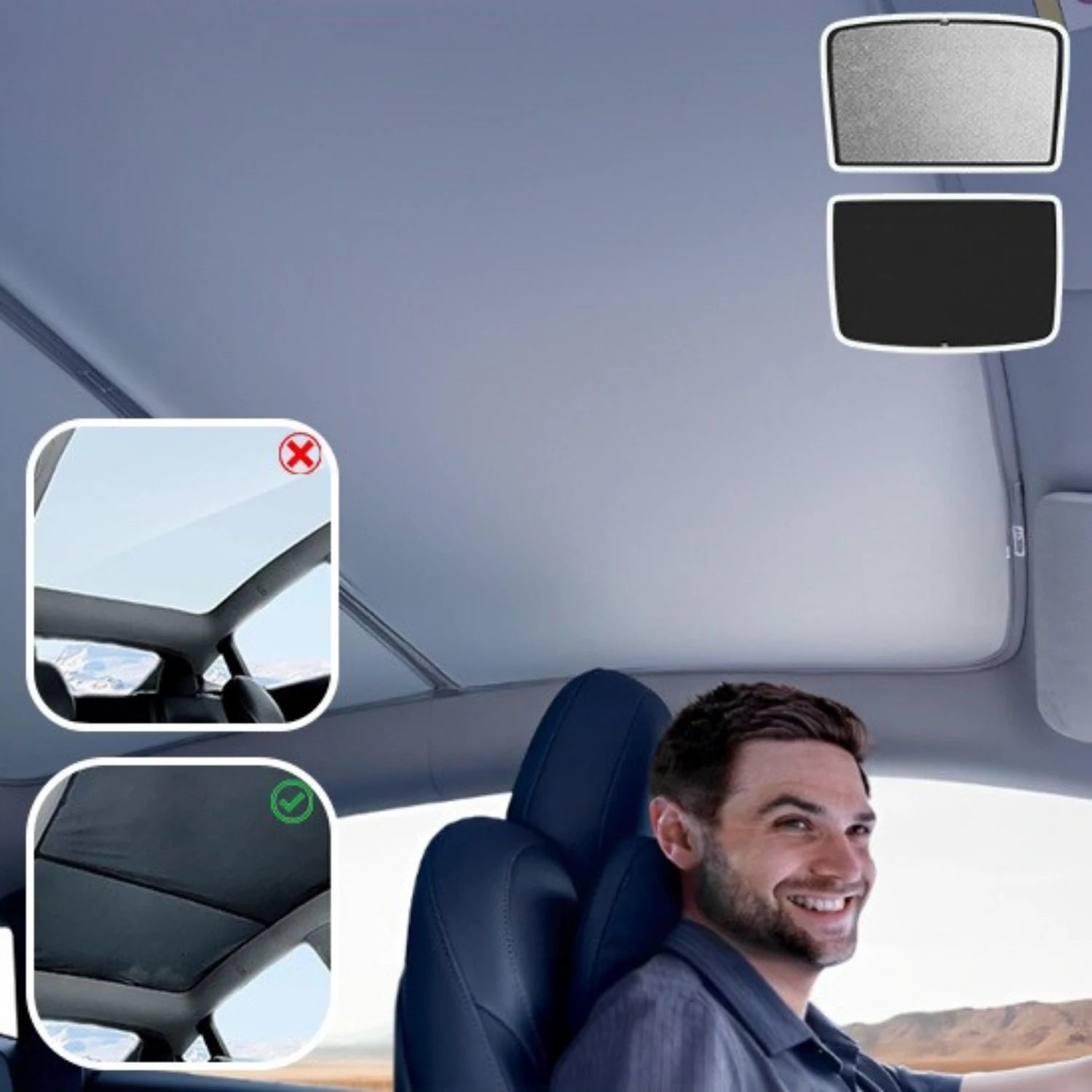 pare soleil toit tesla anti uv ShadeX