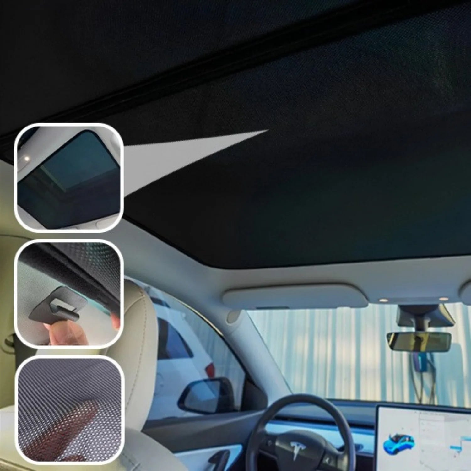 pare soleil toit tesla classe ShadeX